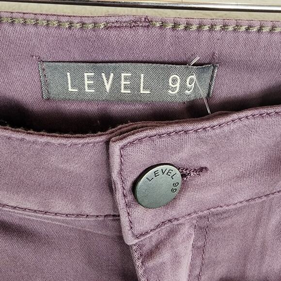 Level 99 Skinny Straight Jeans Women 30 Lily Lavender Tencel High Rise NWT - Picture 5 of 10